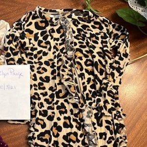 Lana Posh Peanut Ruffled Footie 6-9